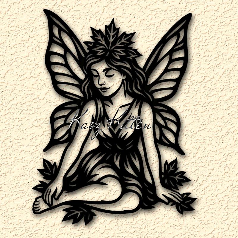 Enchanted Autumn Fairy Wall Art Home Decor