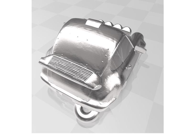 Llavero Porsche SAFARI "Classic" /Cartoon ALTO POLIGONO (REESCALABLE A GRAN TAMAÑO) (PRINT IN PLACE)