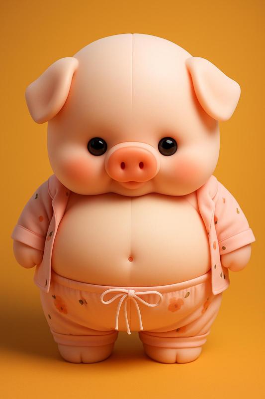 Pajama Pig Ready for Sleep