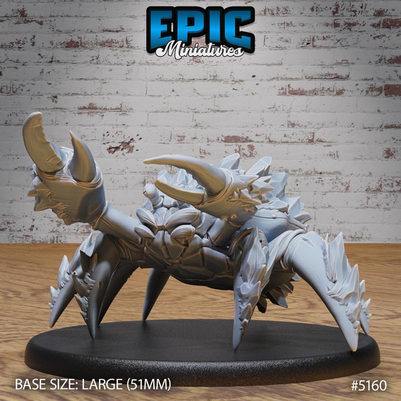 Frost Crab ‧ DnD Miniature ‧ Tabletop Miniatures ‧ Gaming Monster ‧ 3D Model ‧ RPG ‧ DnDminis ‧ STL FILE
