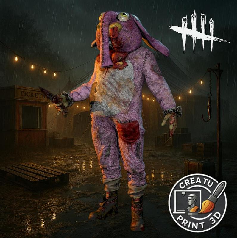 The Clown Mr. Puddles Dead by Daylight 3D Printable Model / El Payaso Sr. Puddles Dead by Daylight Modelo 3D Imprimible