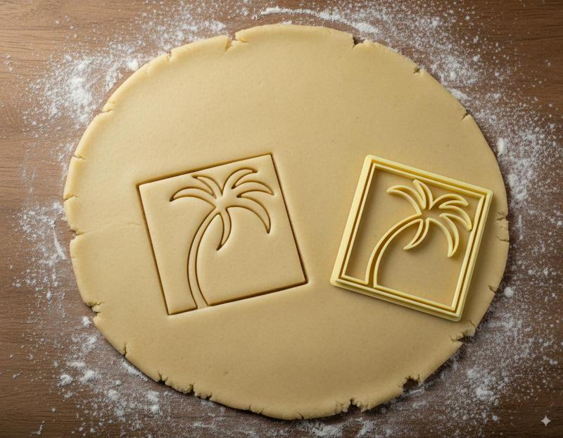 Palm Tree Design for 3D Print Laser Cut CNC
