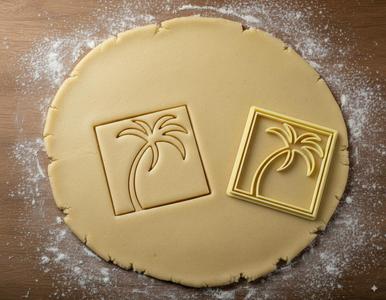 Palm Tree Design for 3D Print Laser Cut CNC