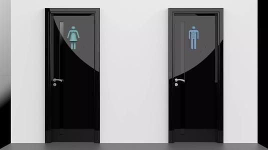 TOILET SIGN 3D
