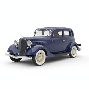 1933 Classic American Automobile - Highly Detailed Vintage Car Model 40 STL for 3D Printing