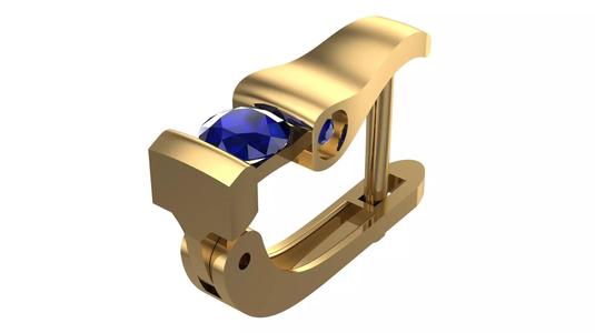 Golden Elegance Meets Blue Passion - Earring Collection--DL06--