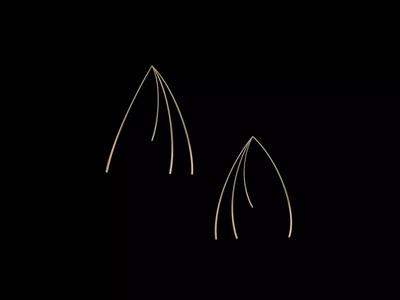 modern hanging earrings