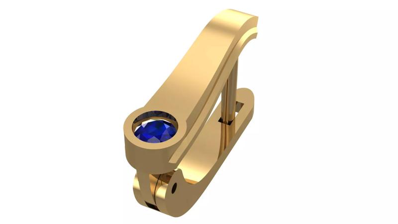 Golden Elegance Meets Blue Passion - Earring Collection--DL03--