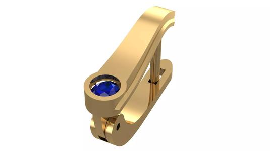 Golden Elegance Meets Blue Passion - Earring Collection--DL03--