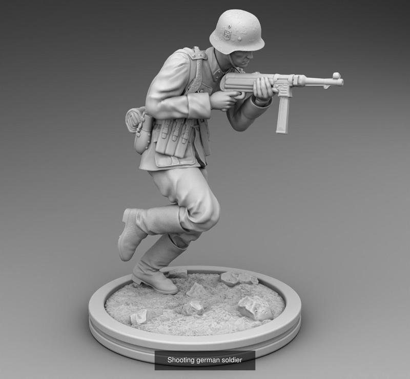 Shooting german soldier