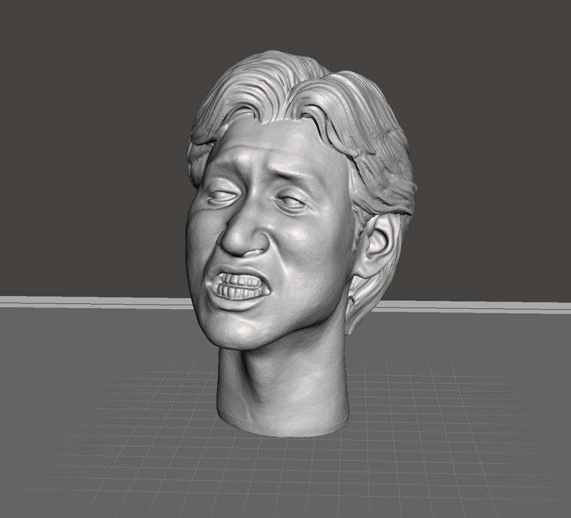 Jacky Cheung Head 3D Model 3D print model