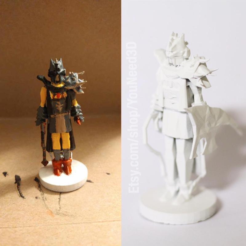 OSRS Runescape Oldschool Melee Character Desktop Toy 3D printable