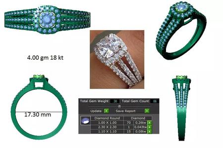Iight Weight Engagement Ring