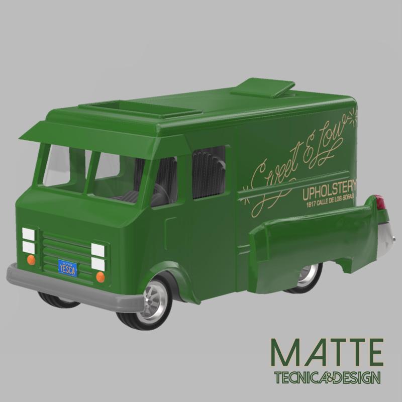 Cheech and Chong Fiber Van 1/64 scale