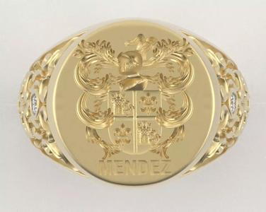Family crest ring - Mendez Lineage