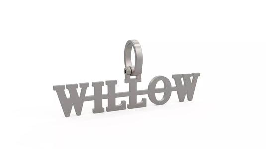 Model 1137 Willow Name Pendant