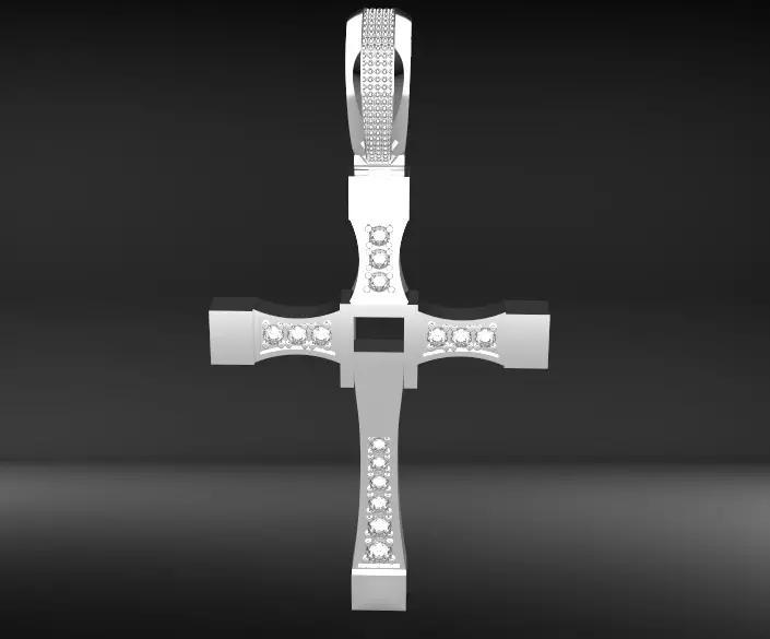 Dominick Torreto cross pendant