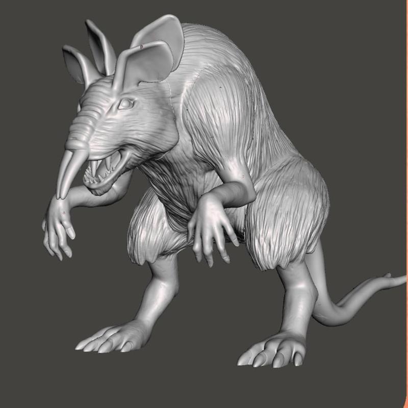 WOMP RAT VINTAGE CUSTOM STAR WARS ACTION FIGURE, KENNER 3.75", 6" CREATURE,  ALIEN, 5 POA, 1/18, 1/6, ALIEN RODENT