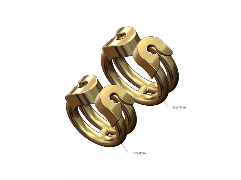 Safety pin shaped bead and charm