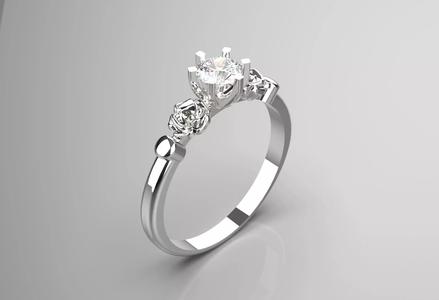 rose solitaire ring sr0038