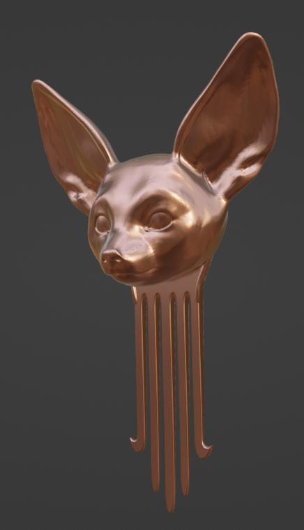 Fennec Fox Hair Comb