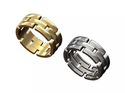 Rounded link fashion band US size 5to11