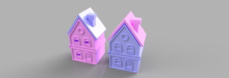 Casita de lápices de 2 pisos