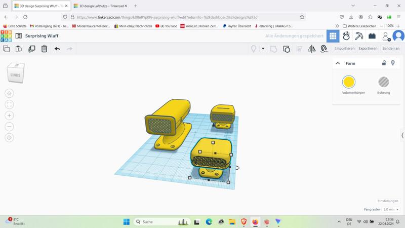 rc car hood air scoop bonnet 2