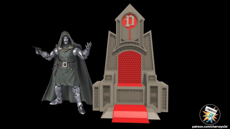 Doctor Doom Throne for 3.75, 6, 7, and 12 inch figures