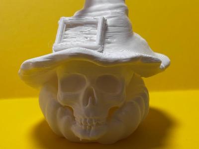 Halloween pumpkin skull