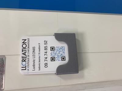 BUSINESS CARD HOLDER TO STICK