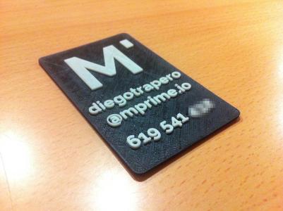 3D printed business card