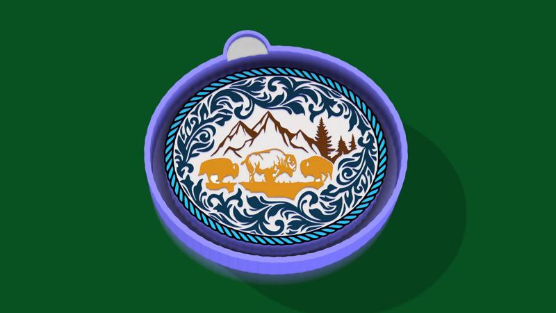 🦬🧡 Buffalo Ridge – Freshie, Keychain & Resin Mold