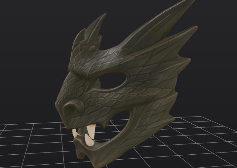 Dragon Mask, Dragon Oni Mask, Dragon Style Ninja Mask