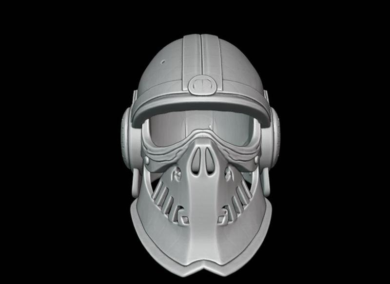 Helmet K130 Gift Bust Figure Unique & Detailed 3D Print Model