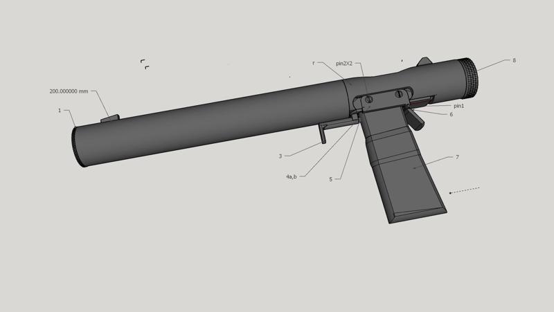 Welrod pistol mk II prop