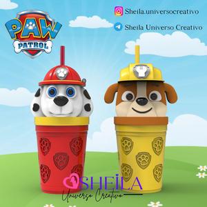 PAW PATROL MILK SHAKER CUP - BOGGIE - MARSHALL
