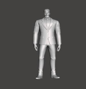 Mountain Ape Blizzard Group 3D Model