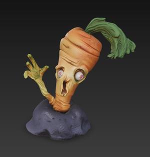 Set halloween figurines decoration Zombie Plants - Deadbeat style for garden and pots