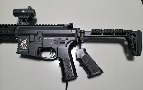 Lower angle pistol grip for Airsoft HPA conversion V2 gearbox