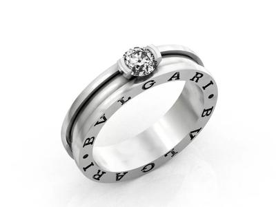 bvlgari ring with stone