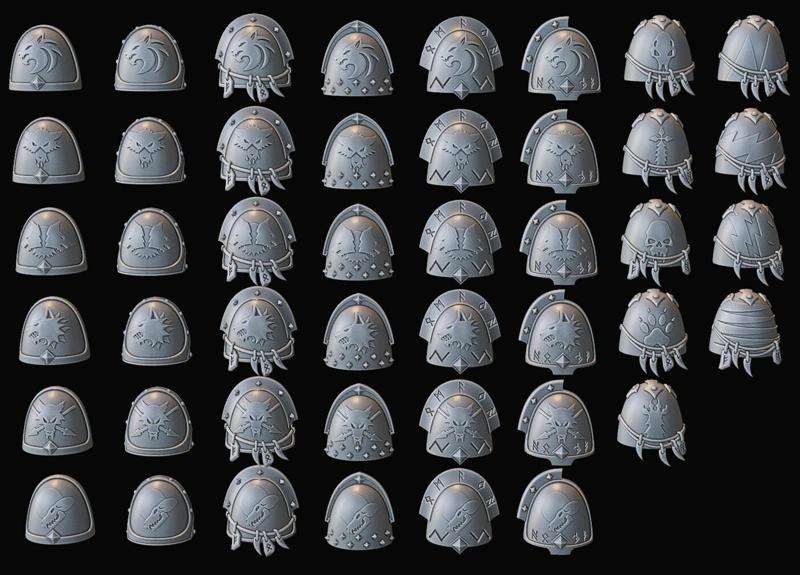 Viking Warrior Shoulder Pads Set Re-Upload