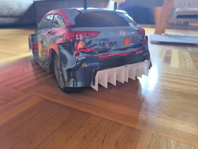 REAR DIFFUSER FOR TAMIYA TT-02 Hyundai i20 Rallye