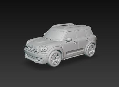 Mini Countryman 3D Model – SUV Compacto de Lujo para Impresión 3D