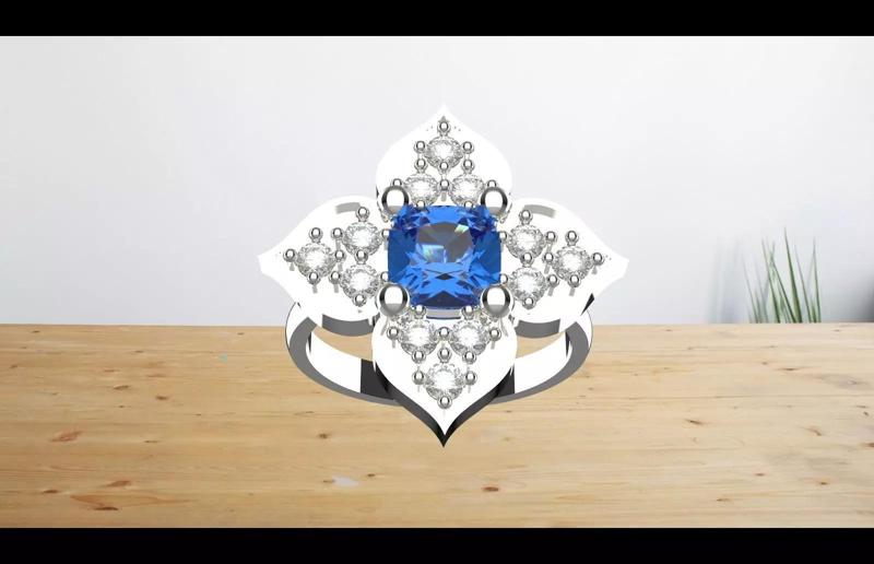 beautiful flower ring