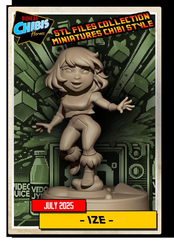 ice marvel chibi cartoon style