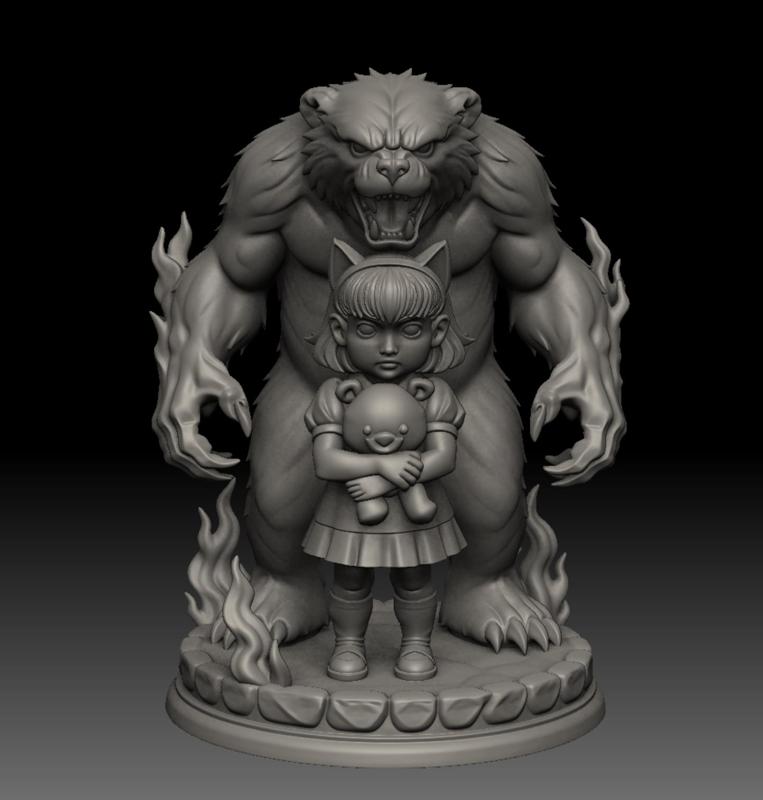 Annie and Tibbers - League of Legends - Guardian of the Burning Wrath