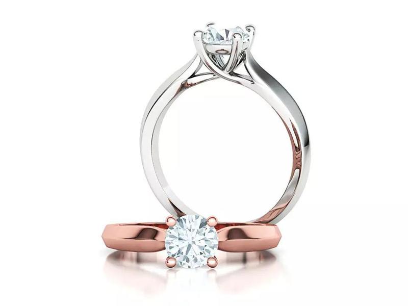 Avery Solitaire Engagement Ring Trellis ring 6mm stone