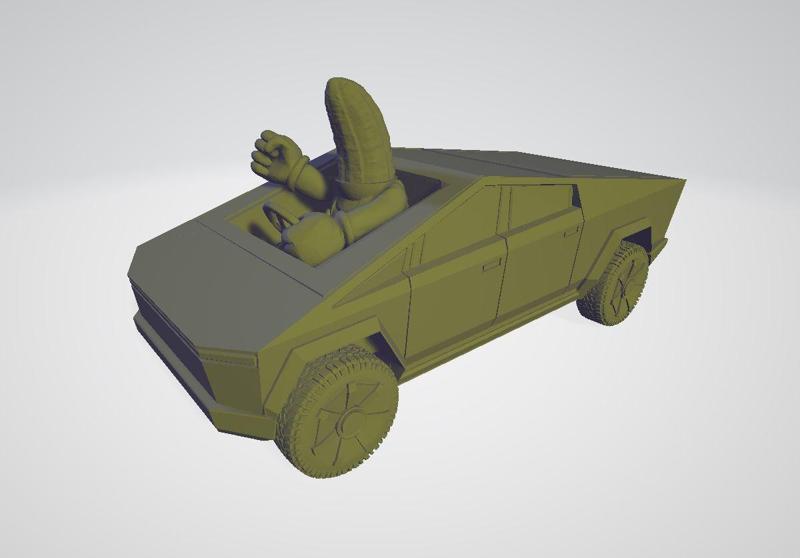 Elon Musk Tesla Cybertruck Banana approved - 28mm - BananaKart