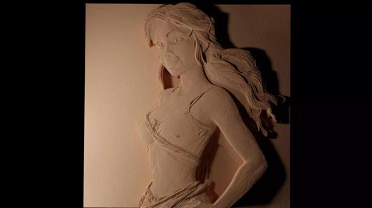 Jane Porter Tarzan CNC 3d Print High Relief Sand Casting